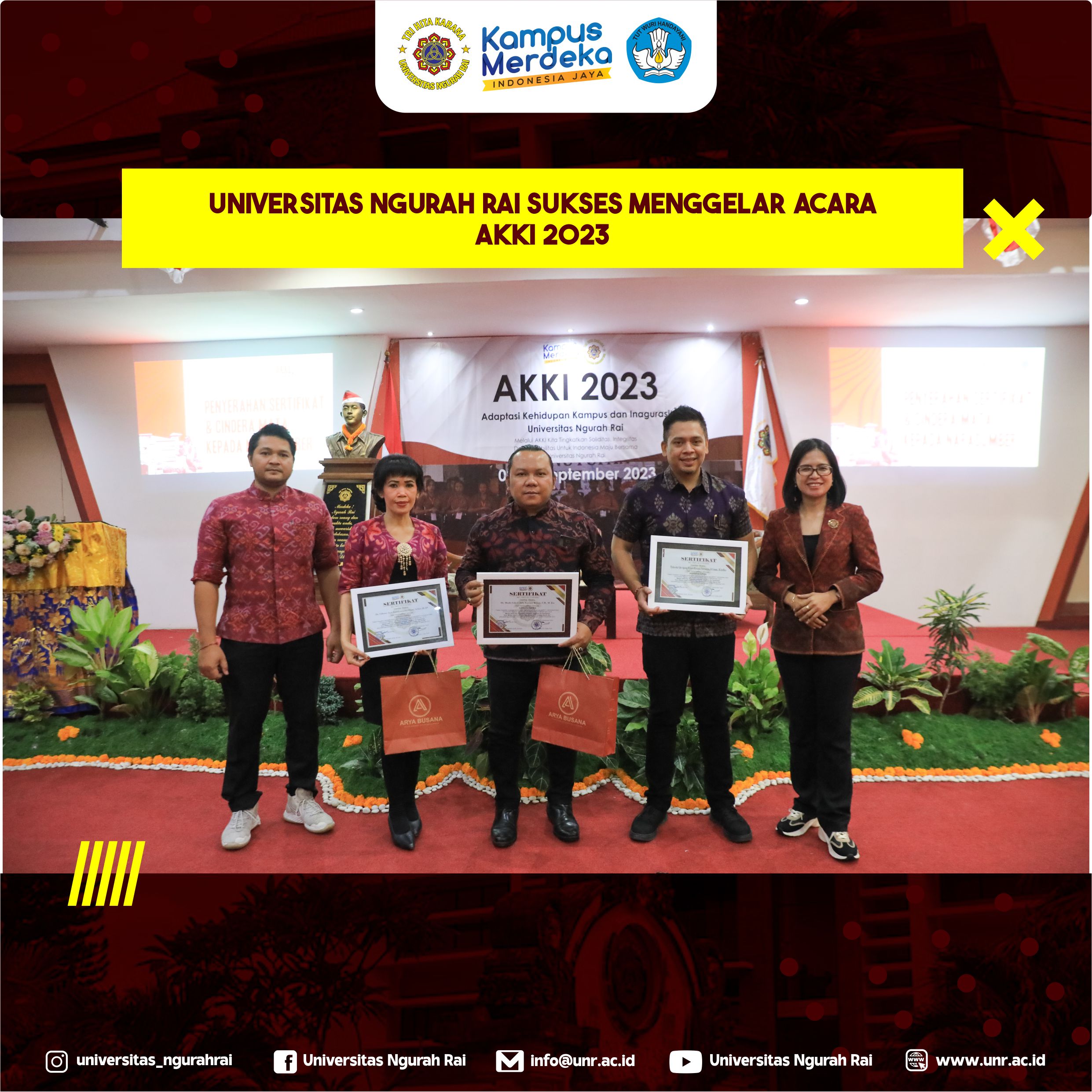 Universitas Ngurah Rai Sukses Menggelar Acara Akki 2023 - Univ. Ngurah Rai